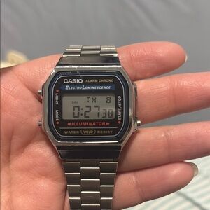 Casio silver watch